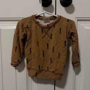 Jax & Lennon - Brown Graphic Crewneck Sweatshirt for Kids